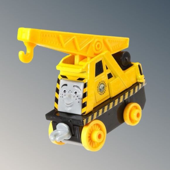 2013 Mattel Thomas & Friends Push Along Kevin Yellow Diecast Crane B23 - Picture 4 of 6